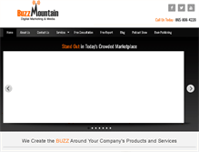 Tablet Screenshot of buzzmountain.com